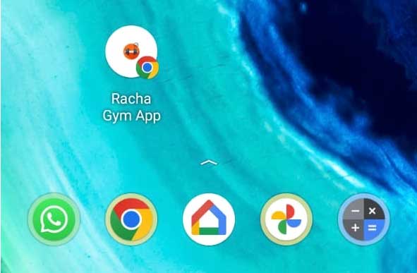 Racha gym app image instruction sample