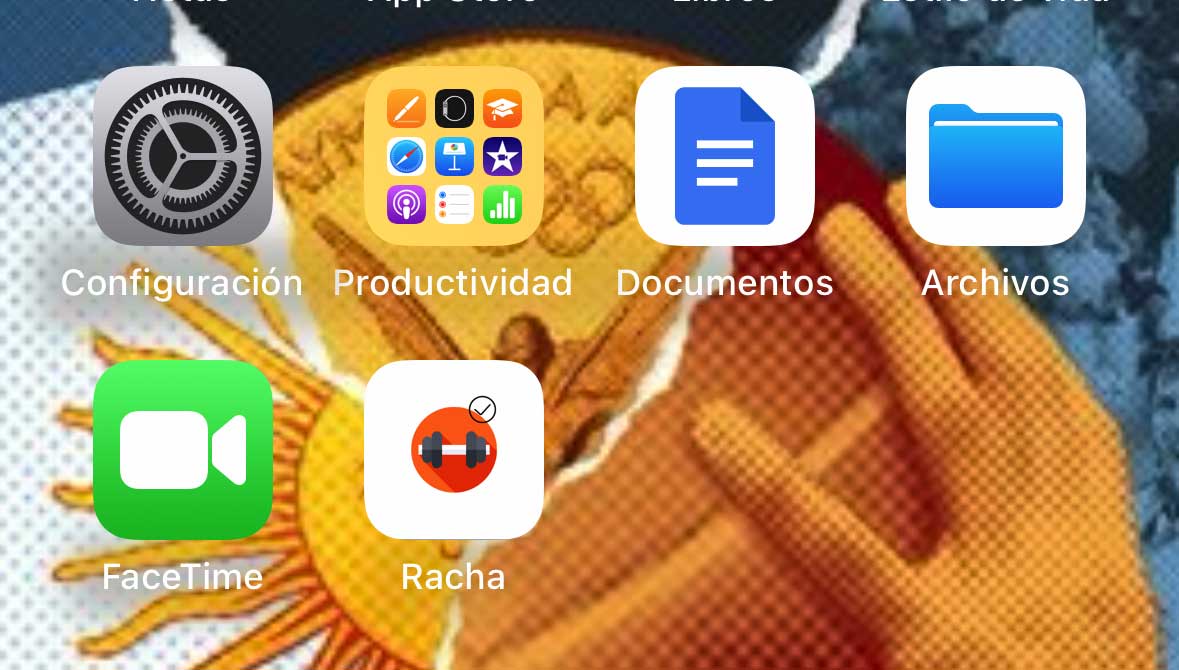 Racha gym app image instruction sample